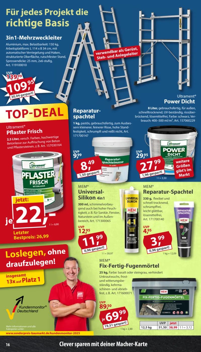 Sonderpreis Baumarkt Prospekt vom 13.06.2026, Seite 16