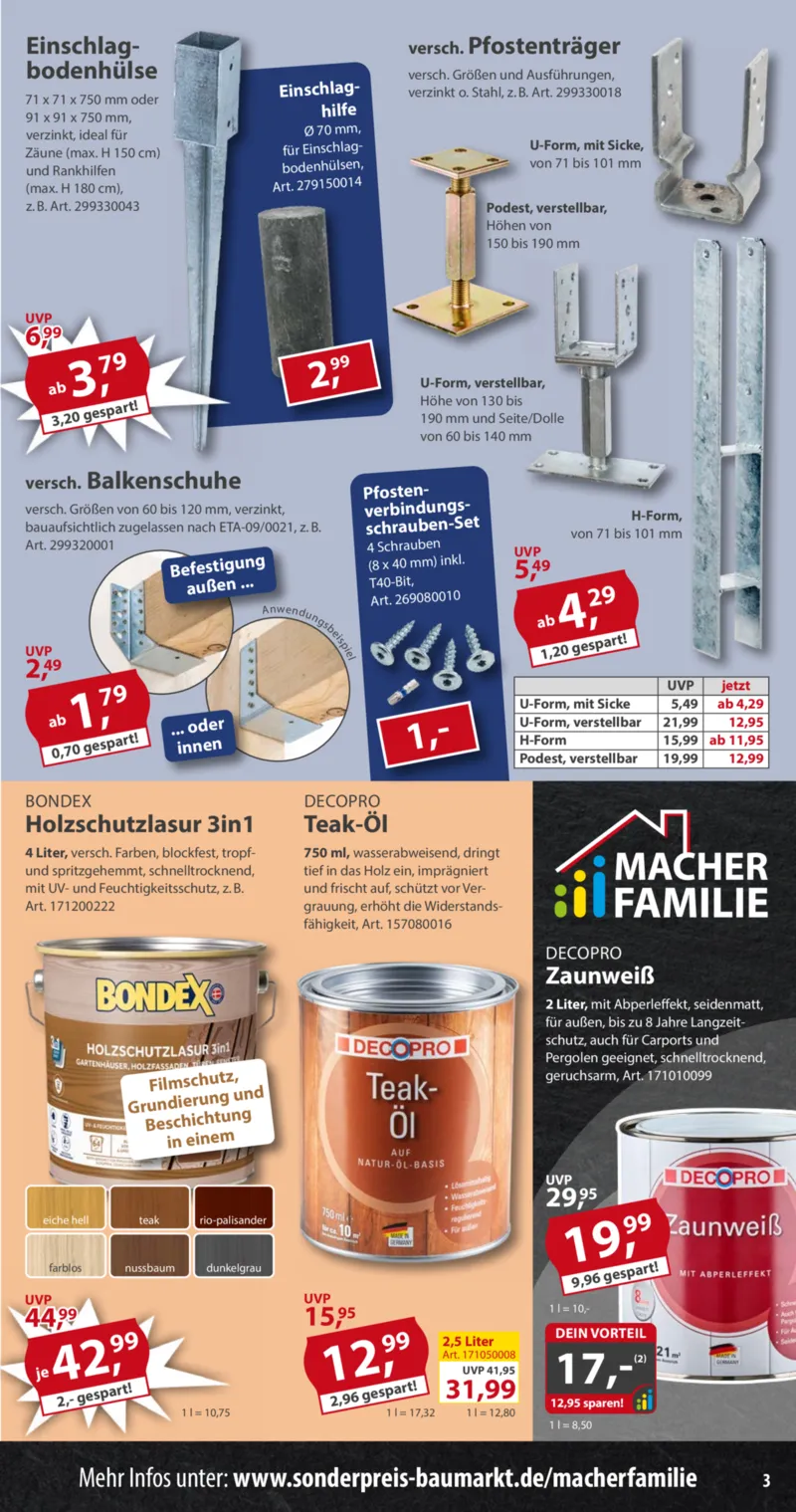 Sonderpreis Baumarkt Prospekt vom 13.06.2026, Seite 3
