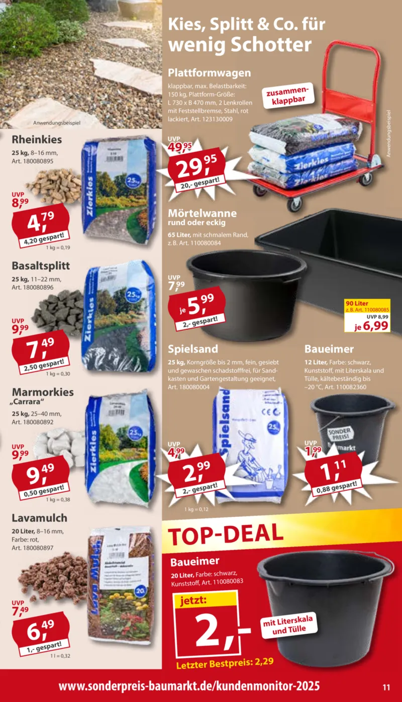 Sonderpreis Baumarkt Prospekt vom 27.06.2026, Seite 11