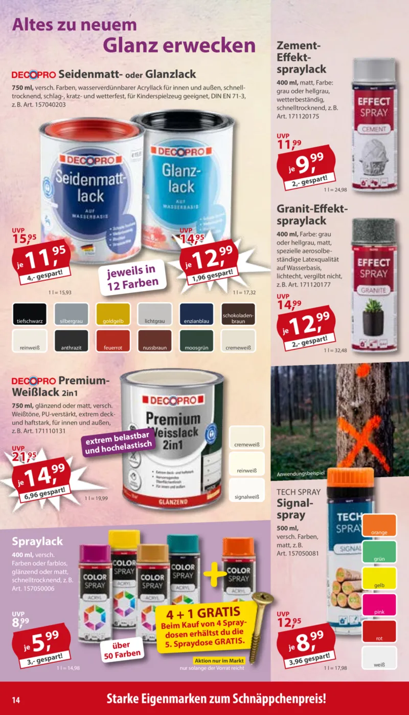Sonderpreis Baumarkt Prospekt vom 27.06.2026, Seite 14