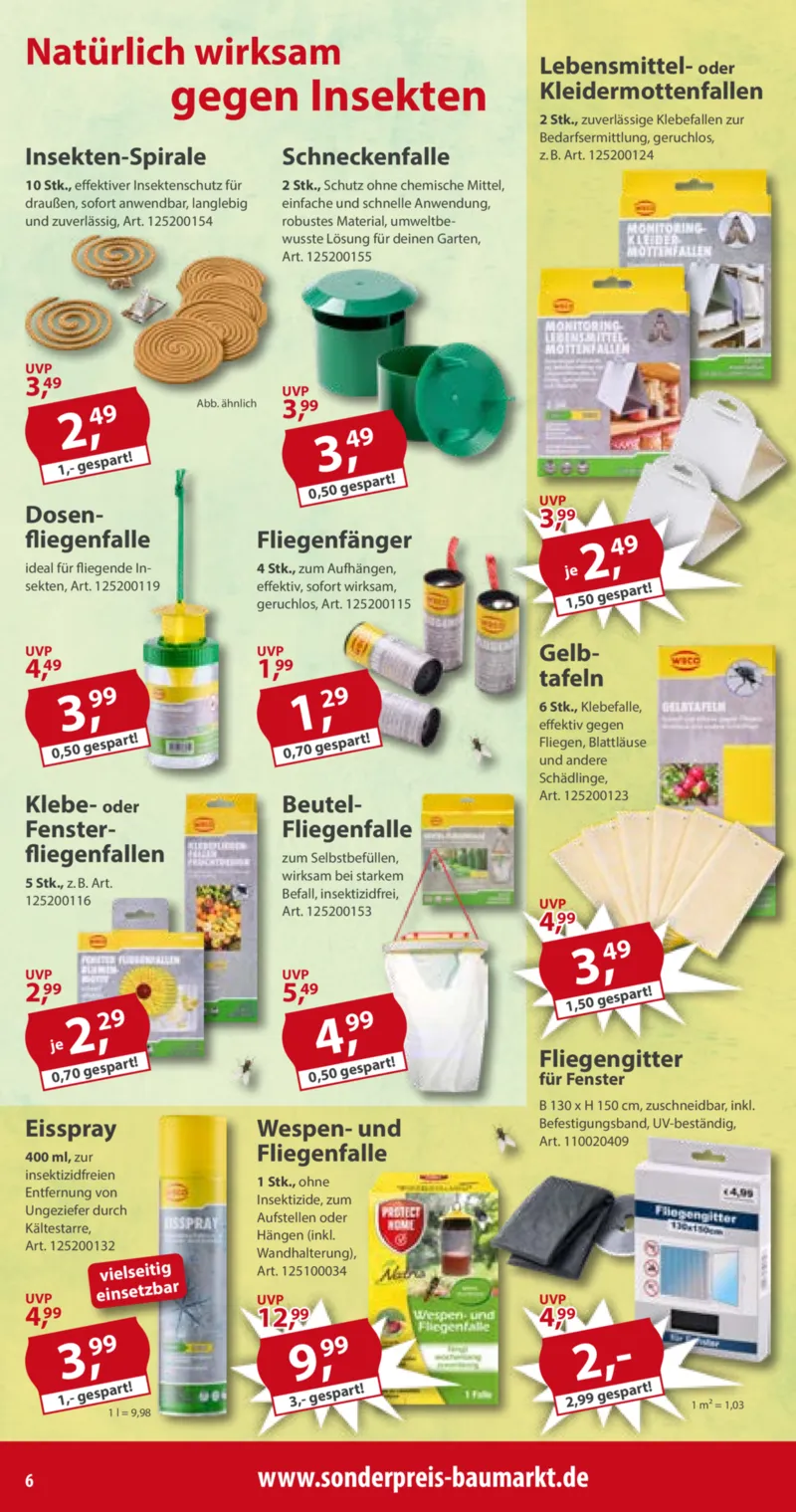 Sonderpreis Baumarkt Prospekt vom 27.06.2026, Seite 6
