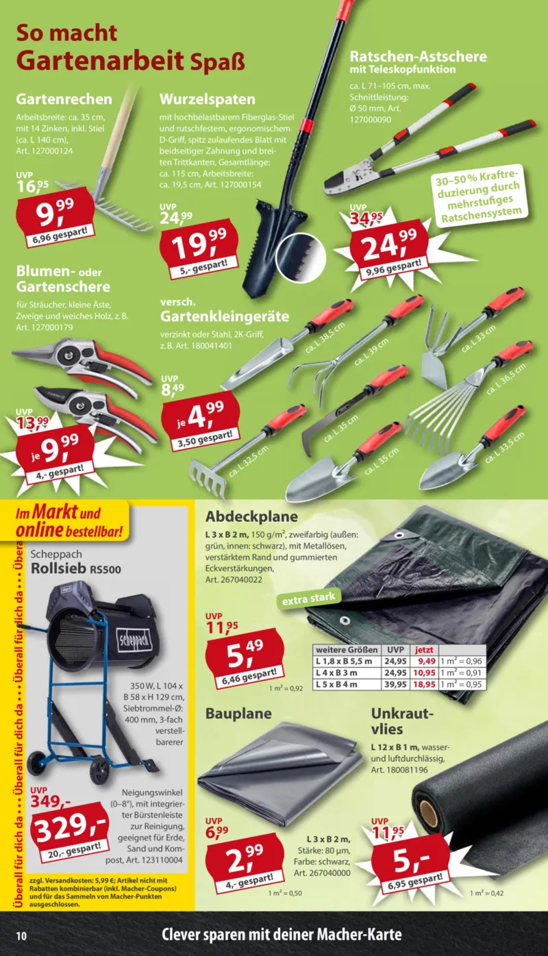 Sonderpreis Baumarkt Prospekt vom 04.07.2026, Seite 10
