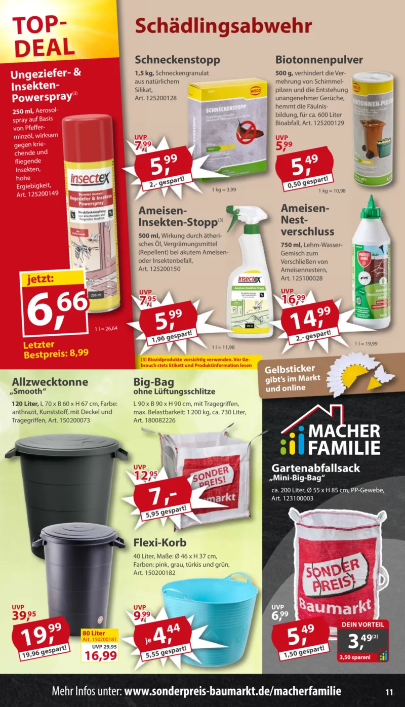 Sonderpreis Baumarkt Prospekt vom 04.07.2026, Seite 11