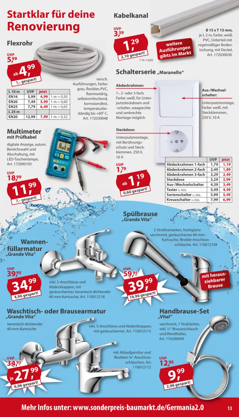 Sonderpreis Baumarkt Prospekt vom 04.07.2026, Seite 13