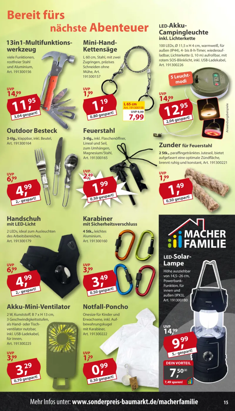 Sonderpreis Baumarkt Prospekt vom 04.07.2026, Seite 15