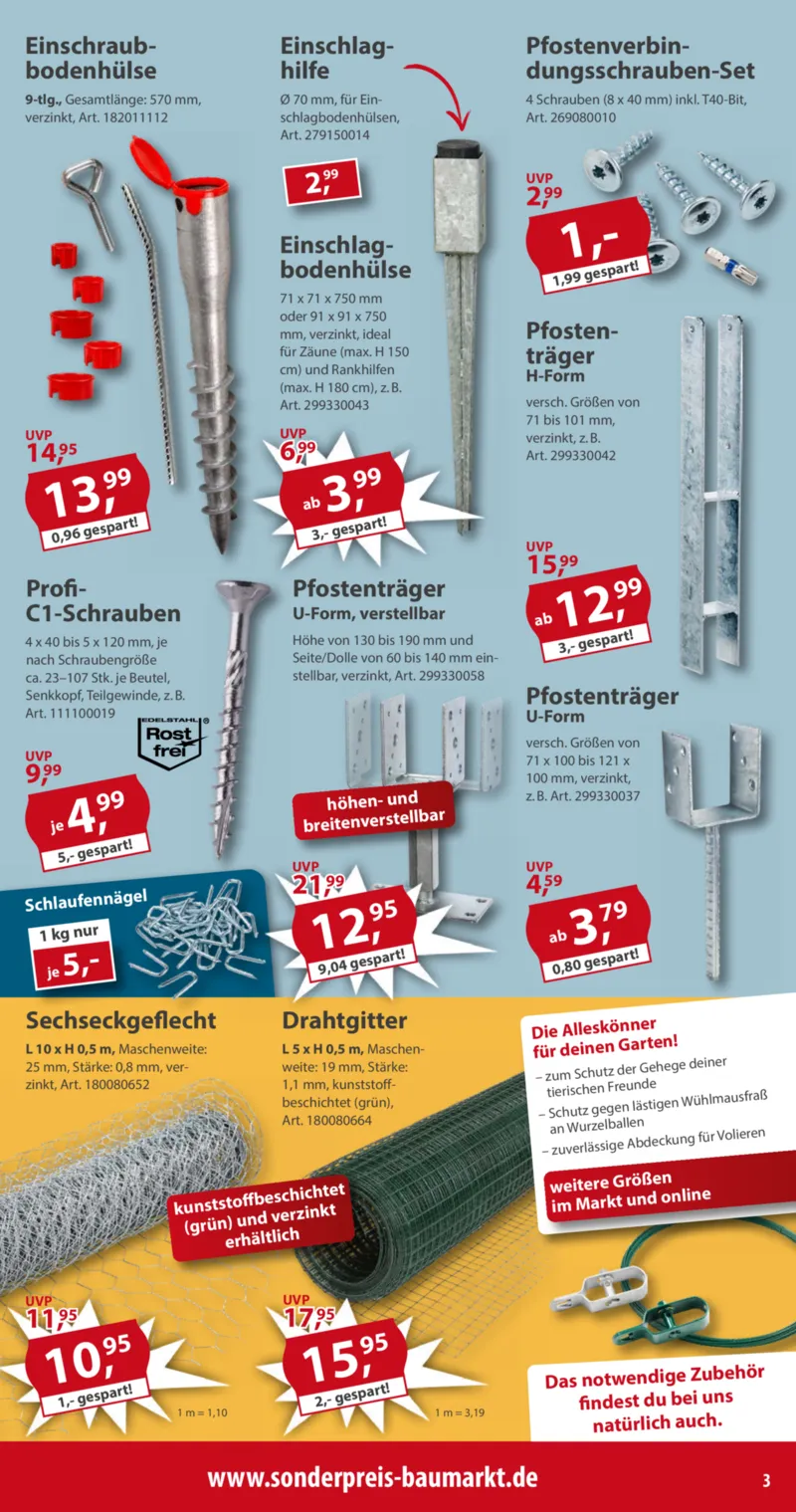Sonderpreis Baumarkt Prospekt vom 04.07.2026, Seite 3