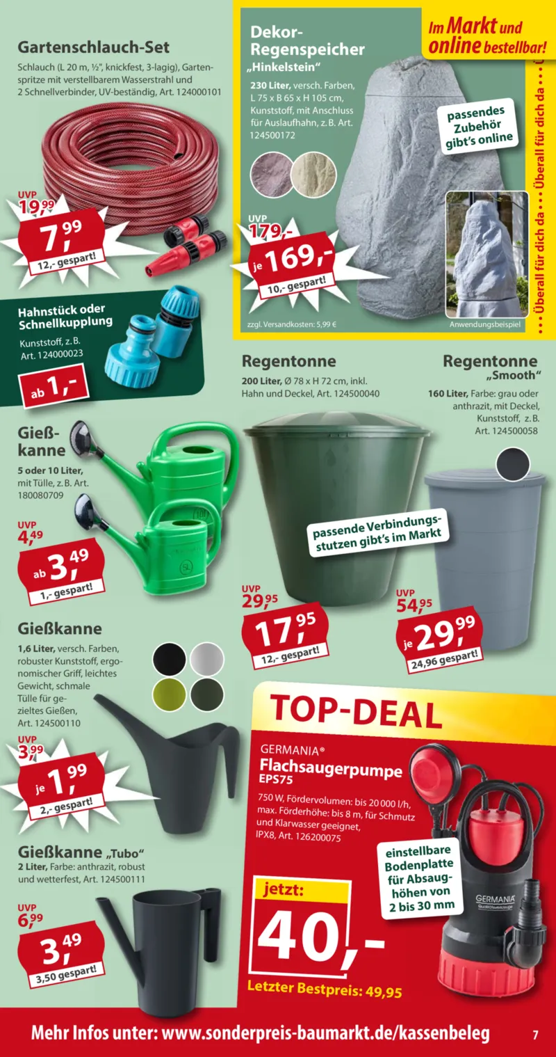 Sonderpreis Baumarkt Prospekt vom 04.07.2026, Seite 7