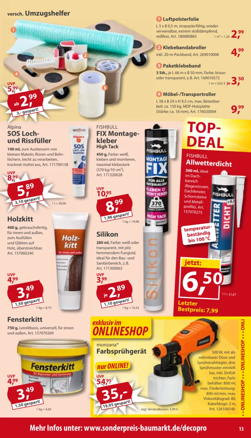 Sonderpreis Baumarkt Prospekt vom 18.07.2026, Seite 13