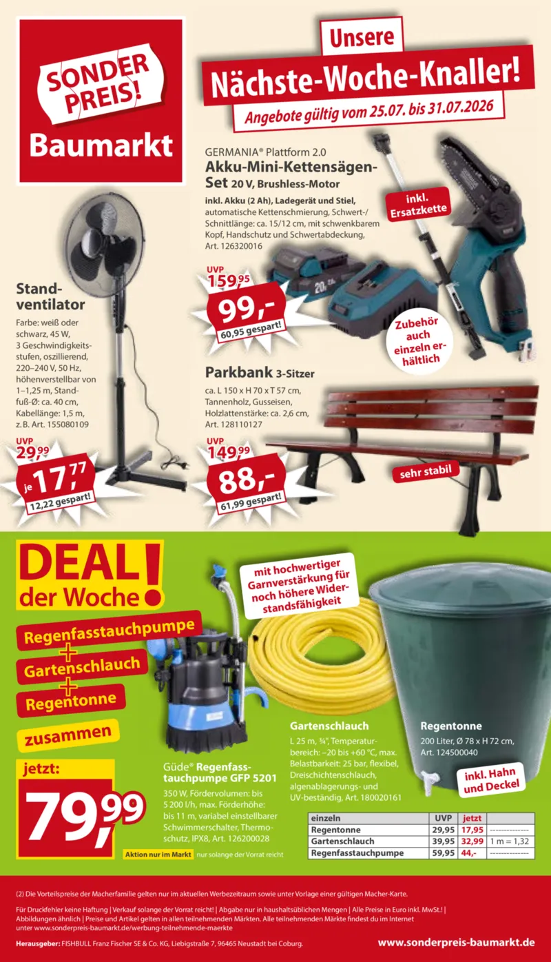 Sonderpreis Baumarkt Prospekt vom 18.07.2026, Seite 16