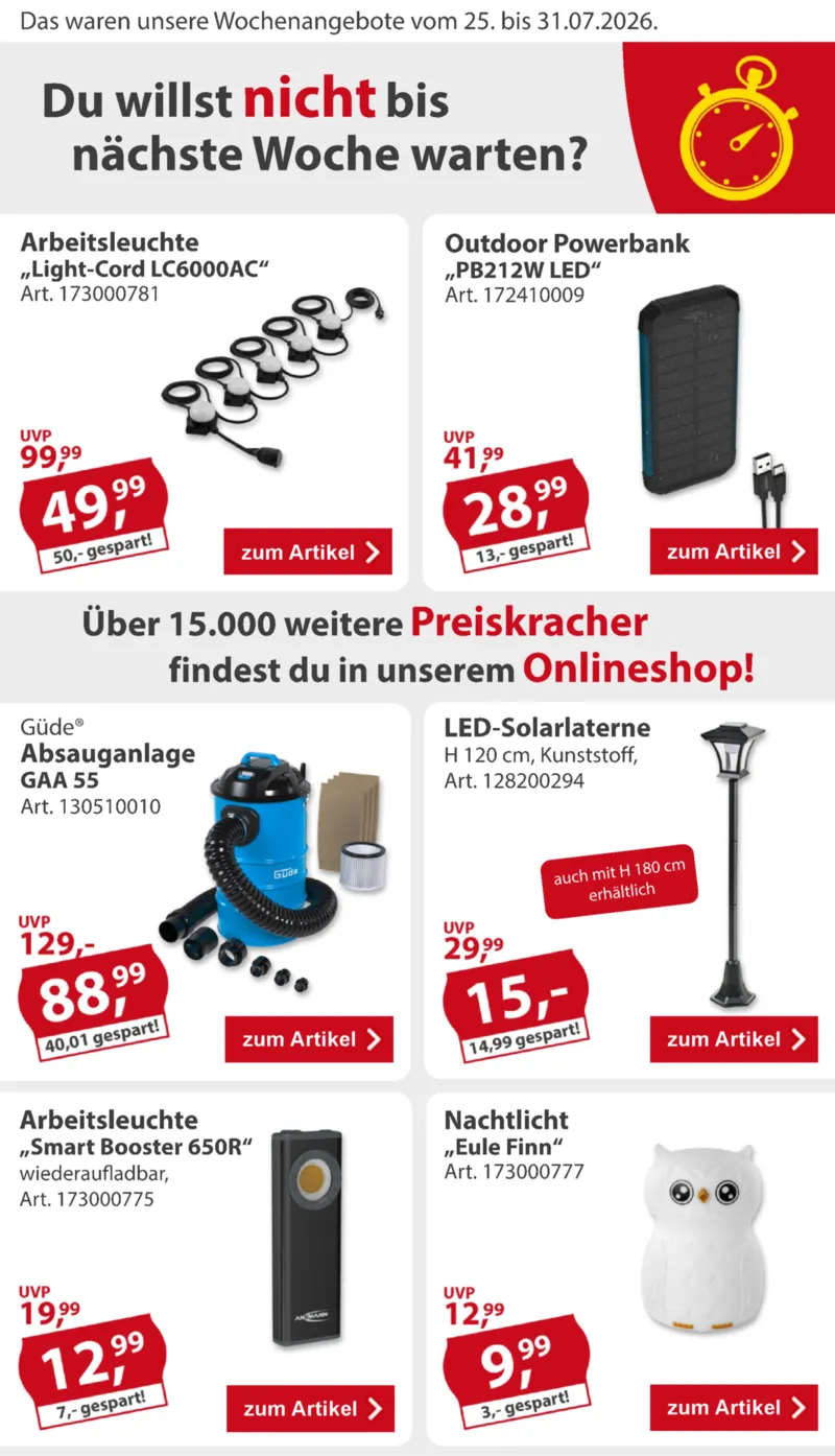 Sonderpreis Baumarkt Prospekt vom 25.07.2026, Seite 2