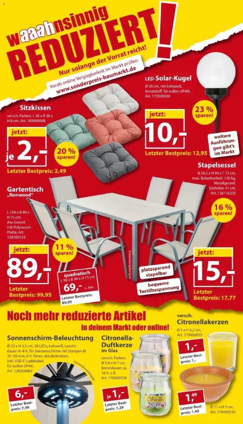 Sonderpreis Baumarkt Prospekt vom 01.08.2026, Seite 10