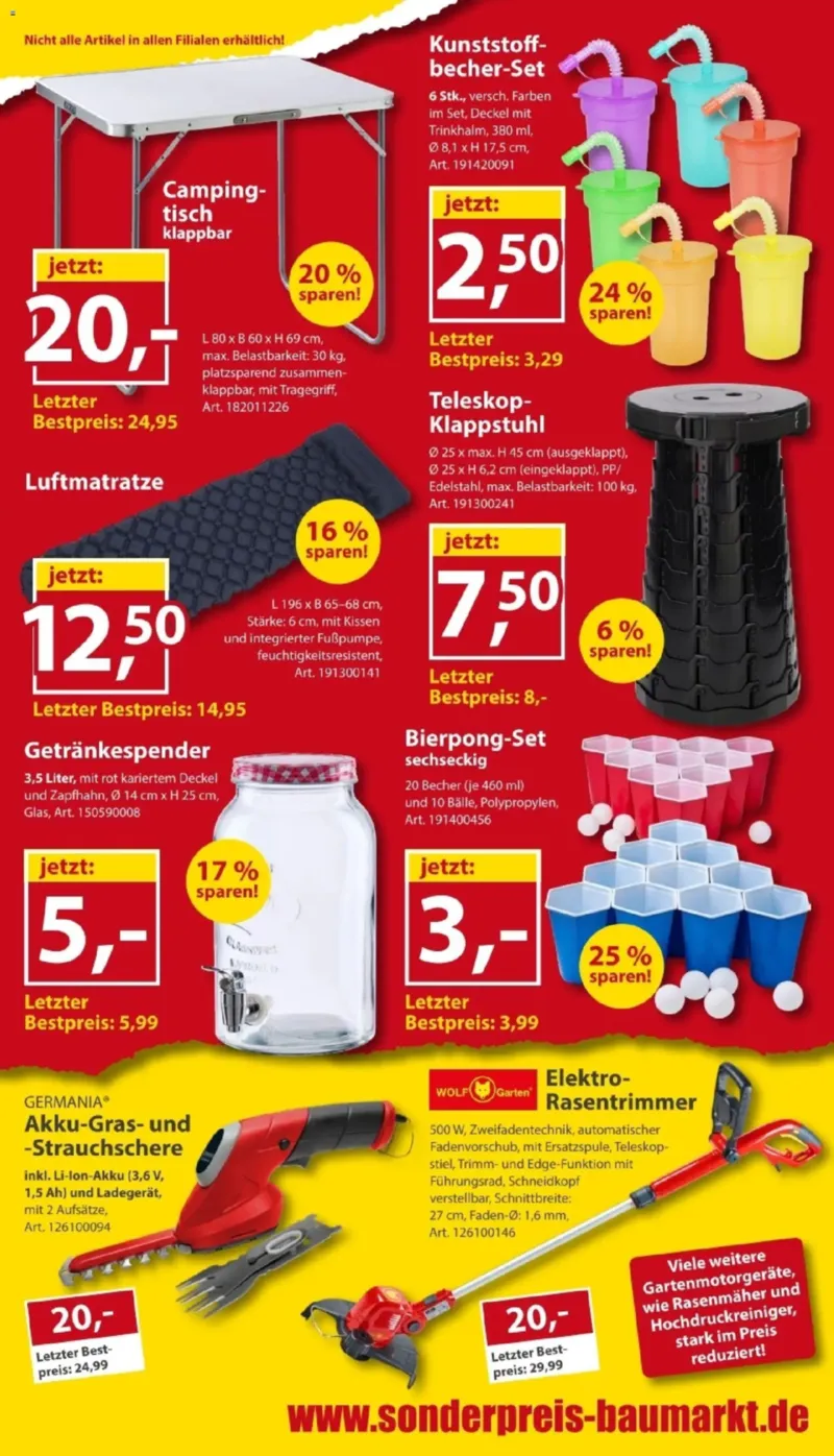 Sonderpreis Baumarkt Prospekt vom 01.08.2026, Seite 11
