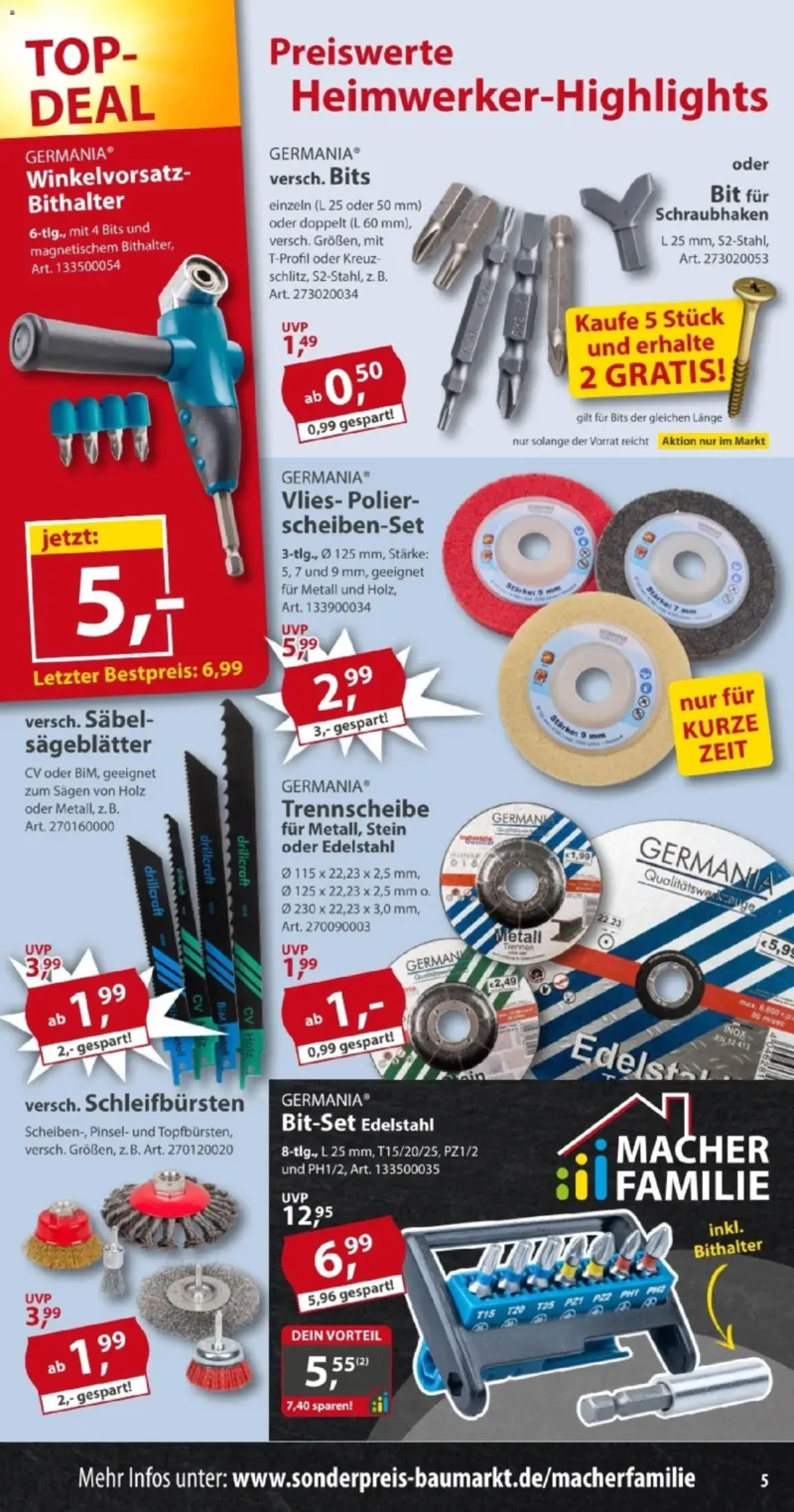 Sonderpreis Baumarkt Prospekt vom 01.08.2026, Seite 5
