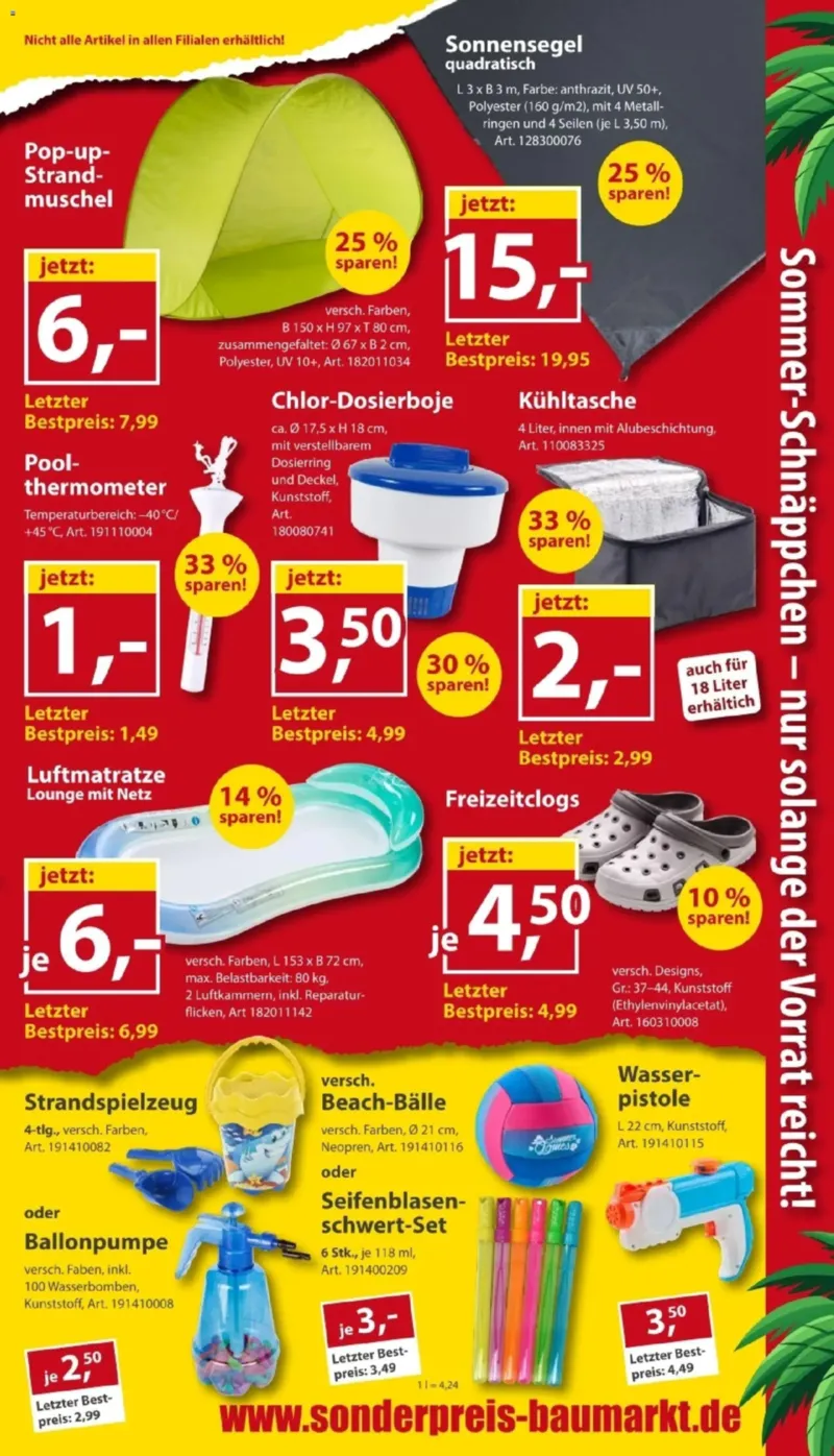 Sonderpreis Baumarkt Prospekt vom 01.08.2026, Seite 9