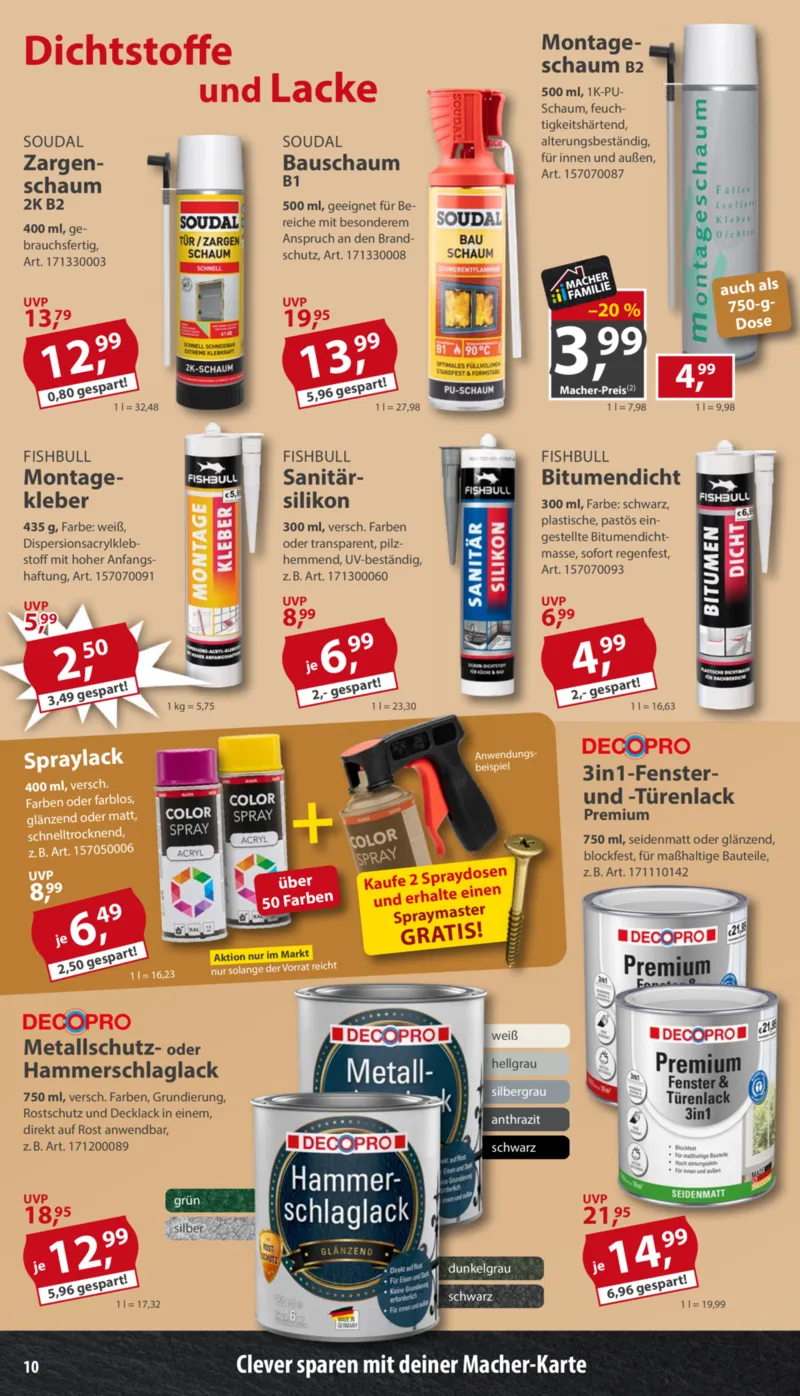 Sonderpreis Baumarkt Prospekt vom 15.08.2026, Seite 10