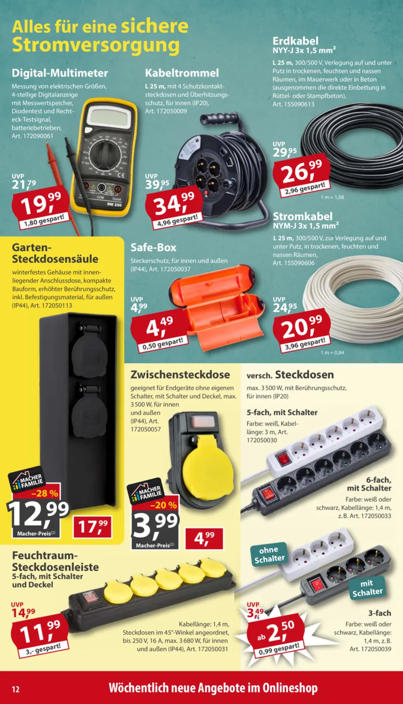 Sonderpreis Baumarkt Prospekt vom 15.08.2026, Seite 12