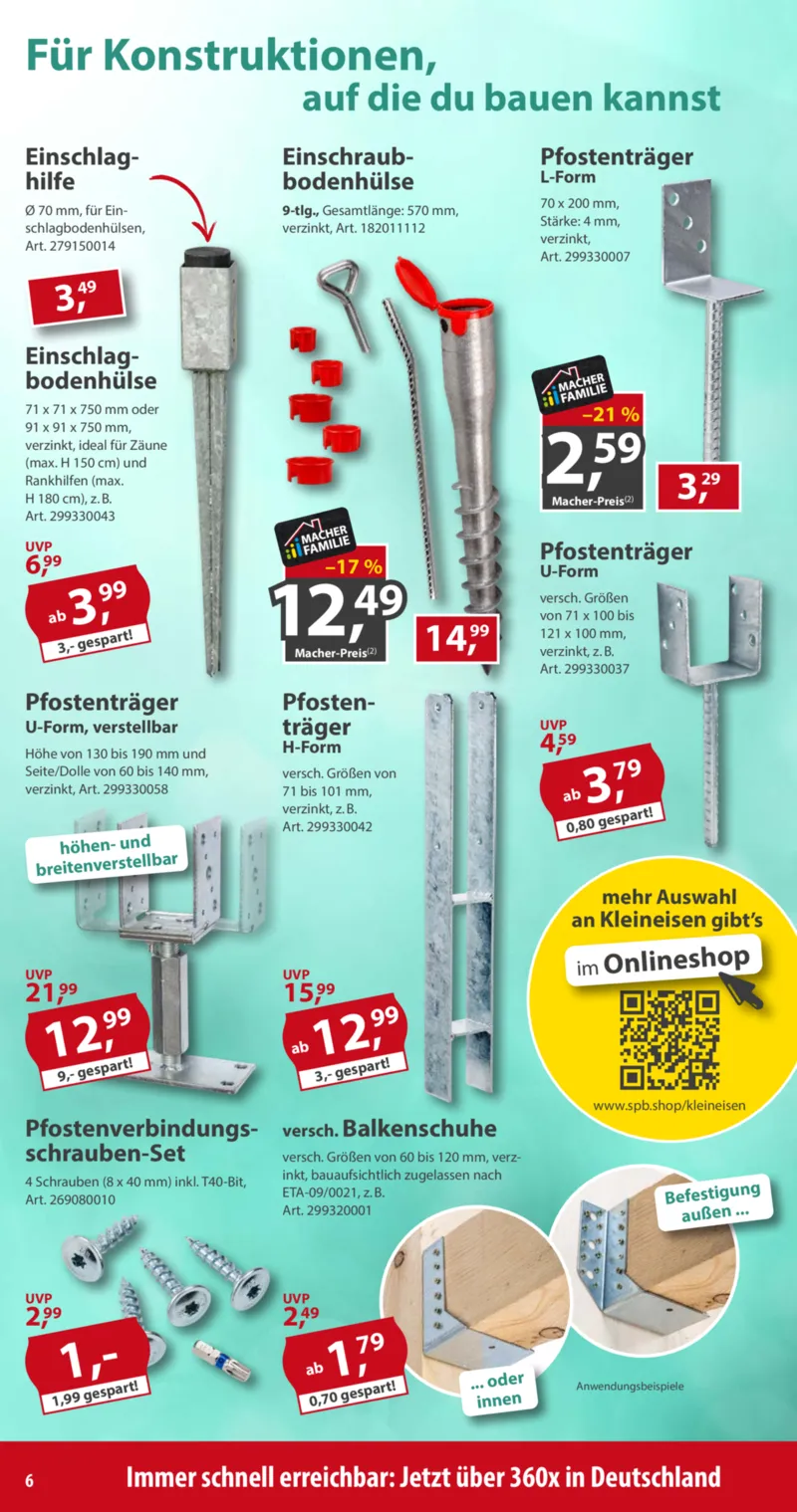 Sonderpreis Baumarkt Prospekt vom 15.08.2026, Seite 6