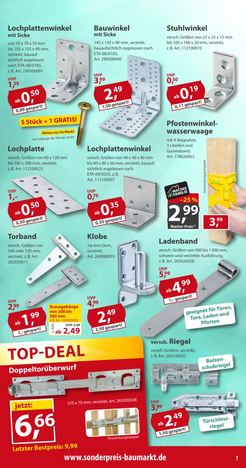 Sonderpreis Baumarkt Prospekt vom 15.08.2026, Seite 7