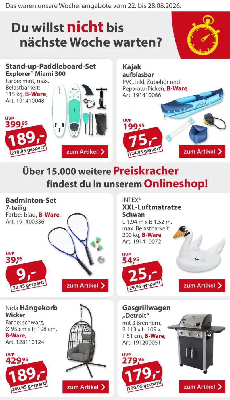 Sonderpreis Baumarkt Prospekt vom 22.08.2026, Seite 2
