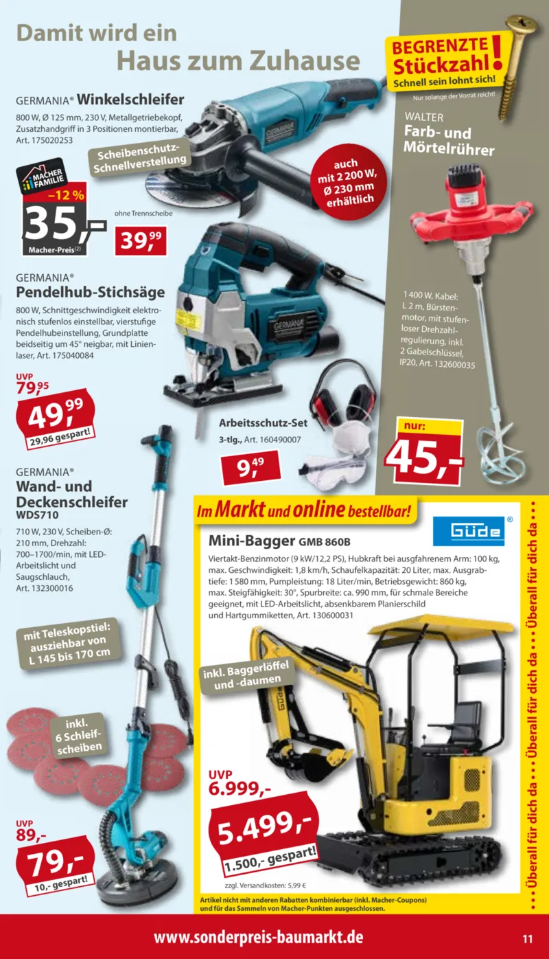 Sonderpreis Baumarkt Prospekt vom 29.08.2026, Seite 11