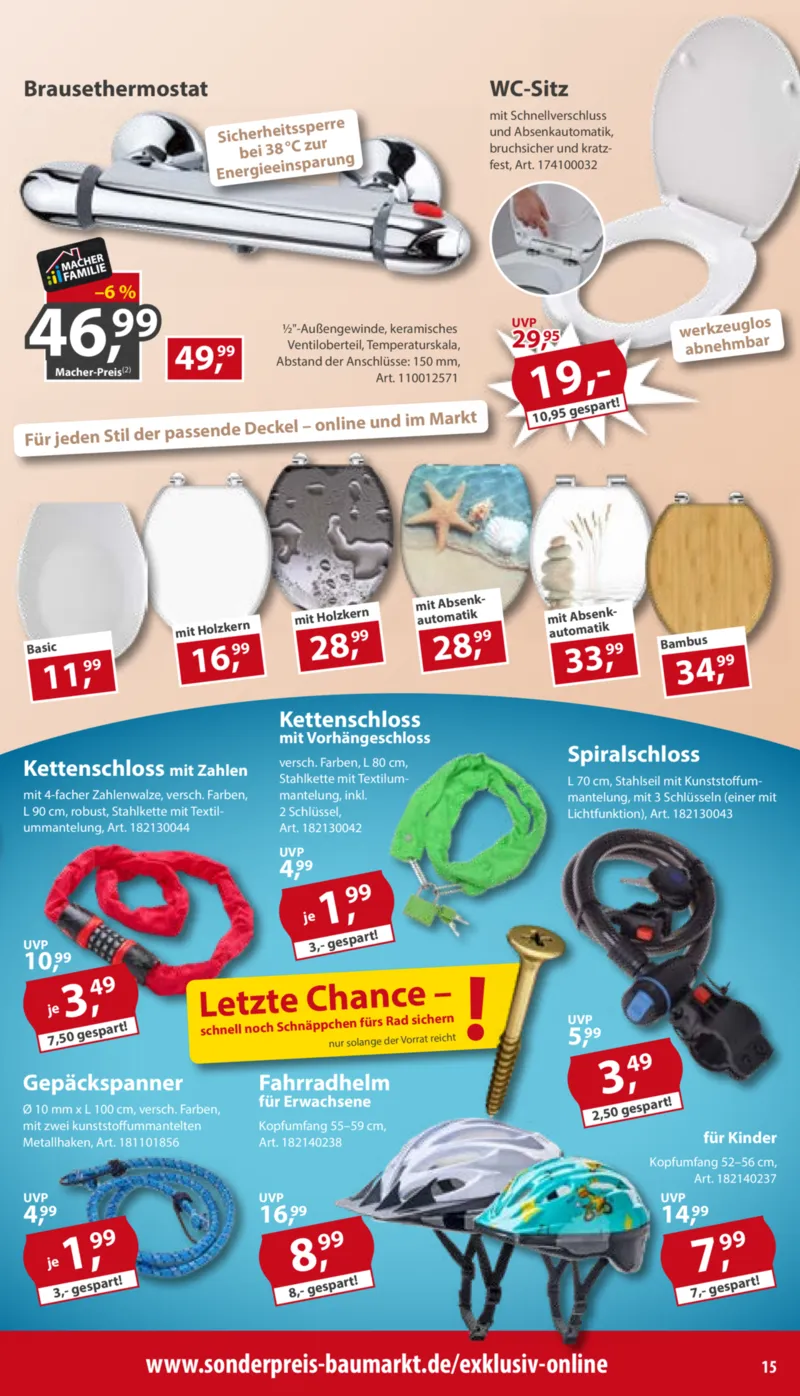 Sonderpreis Baumarkt Prospekt vom 29.08.2026, Seite 15