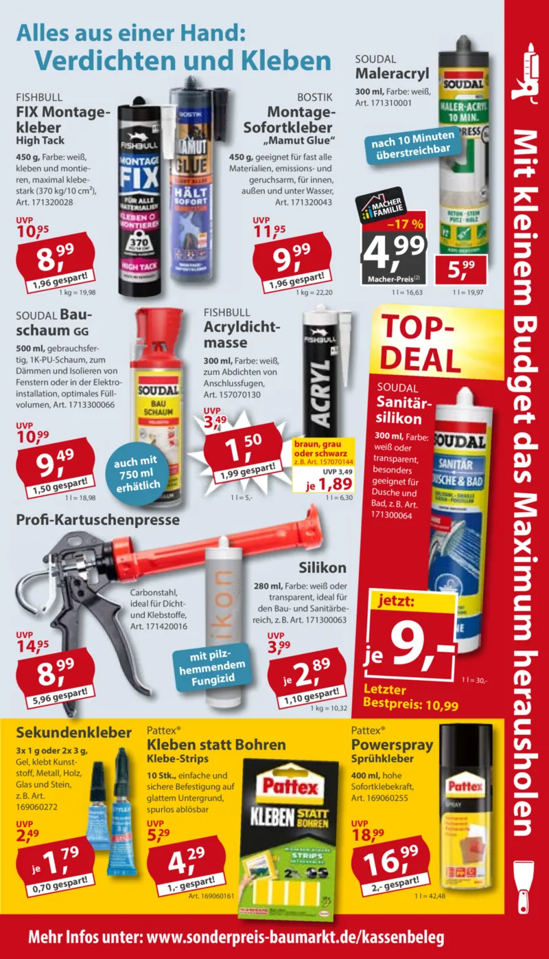 Sonderpreis Baumarkt Prospekt vom 29.08.2026, Seite 9