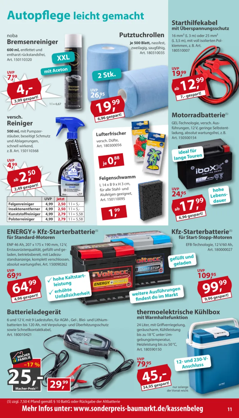 Sonderpreis Baumarkt Prospekt vom 12.09.2026, Seite 11