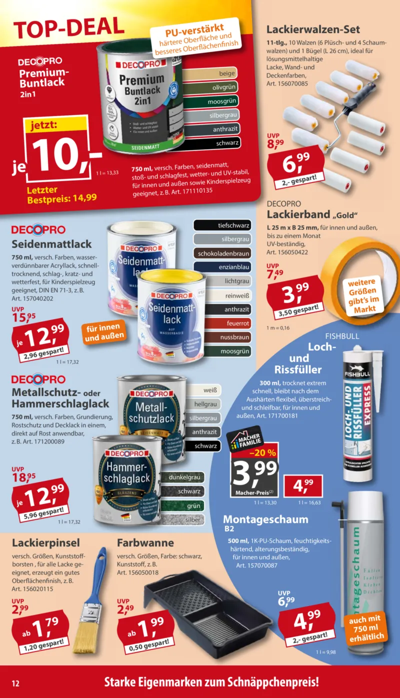 Sonderpreis Baumarkt Prospekt vom 12.09.2026, Seite 12
