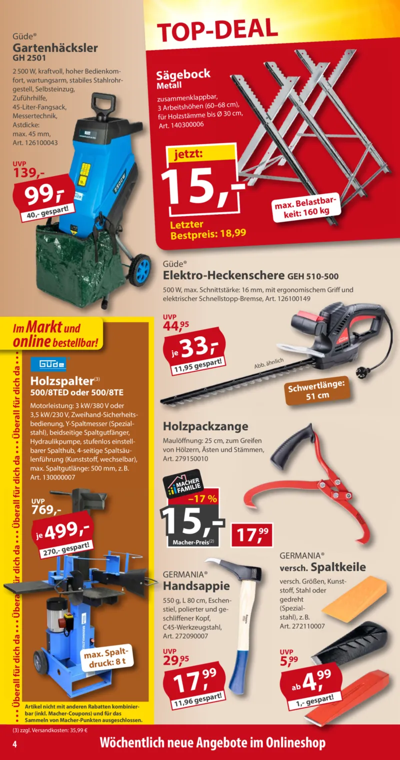Sonderpreis Baumarkt Prospekt vom 12.09.2026, Seite 4
