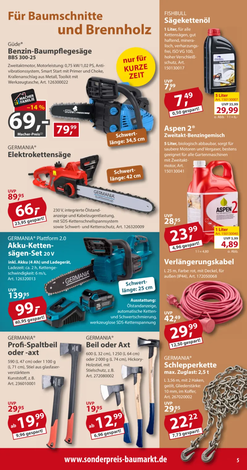 Sonderpreis Baumarkt Prospekt vom 12.09.2026, Seite 5