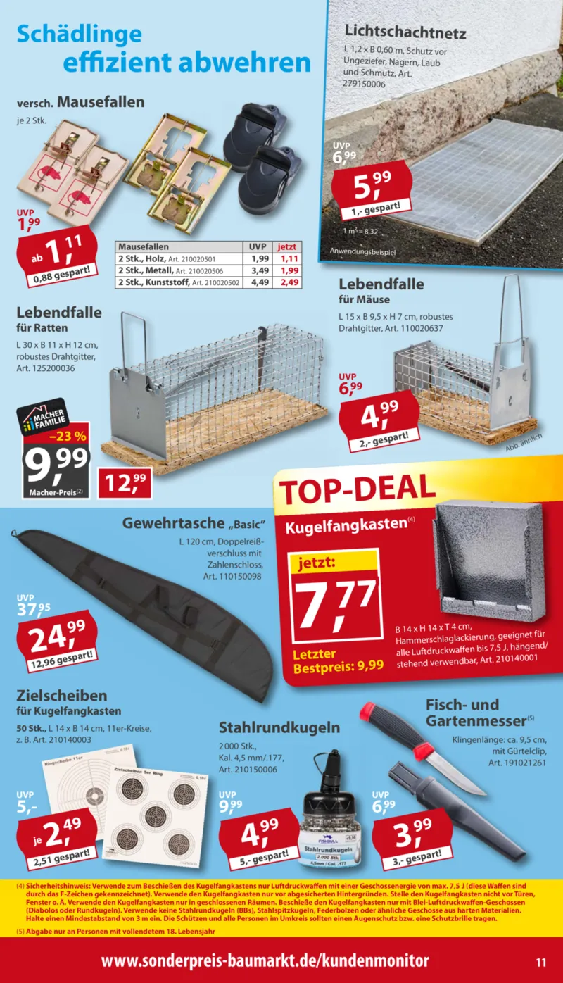 Sonderpreis Baumarkt Prospekt vom 26.09.2026, Seite 11