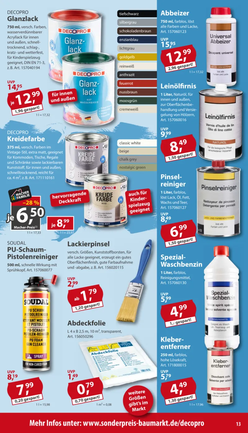Sonderpreis Baumarkt Prospekt vom 26.09.2026, Seite 13