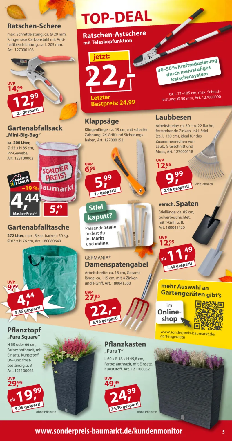 Sonderpreis Baumarkt Prospekt vom 26.09.2026, Seite 5
