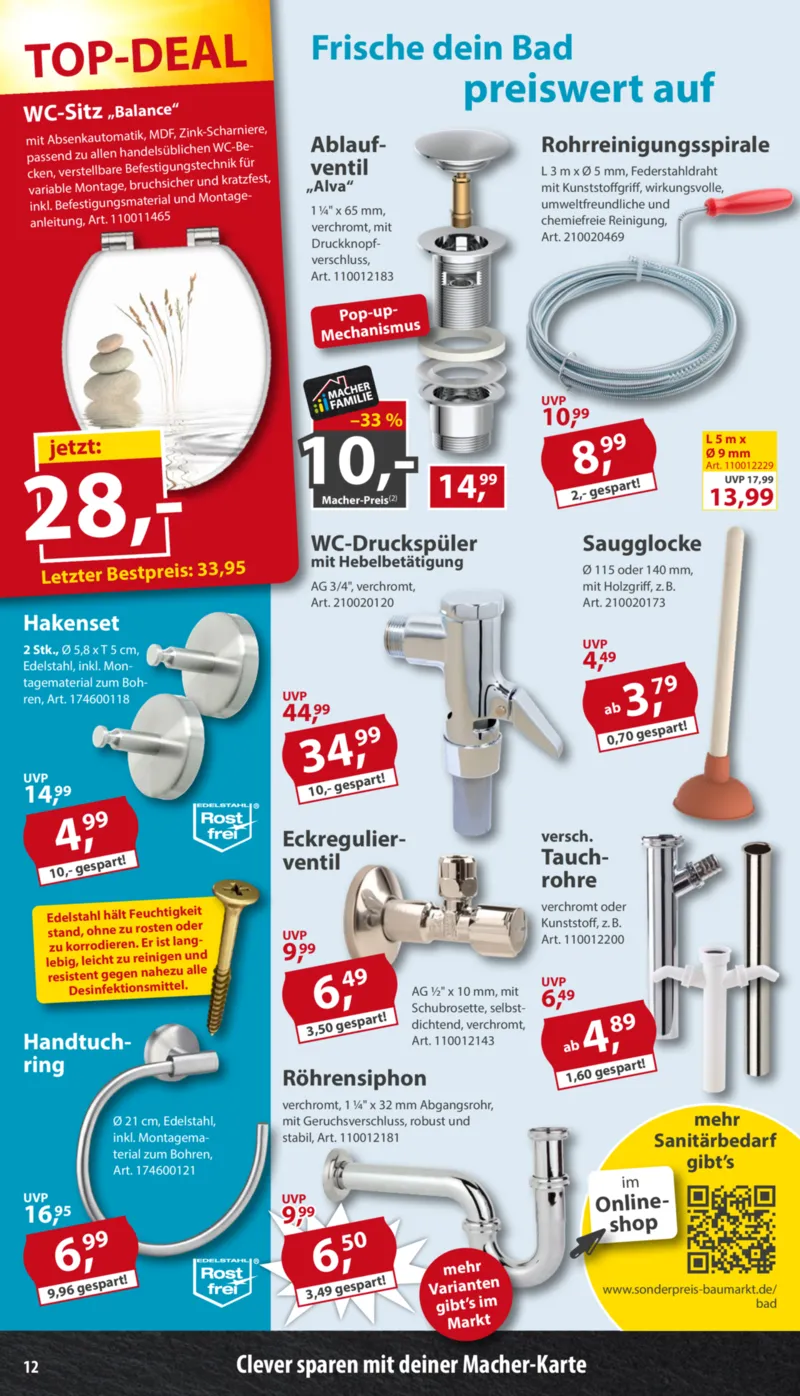 Sonderpreis Baumarkt Prospekt vom 03.10.2026, Seite 12