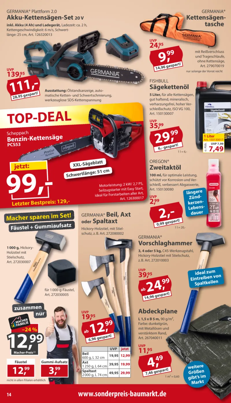 Sonderpreis Baumarkt Prospekt vom 03.10.2026, Seite 14
