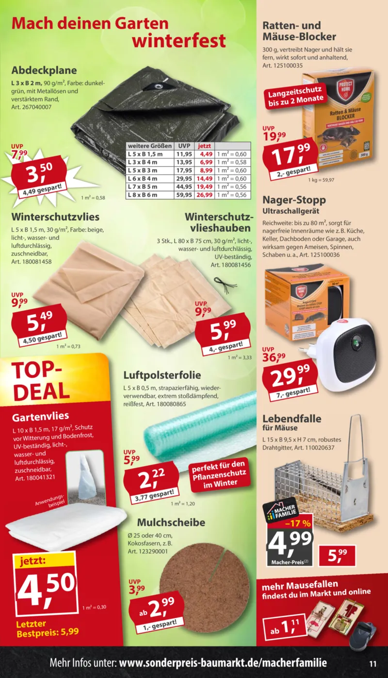 Sonderpreis Baumarkt Prospekt vom 17.10.2026, Seite 11