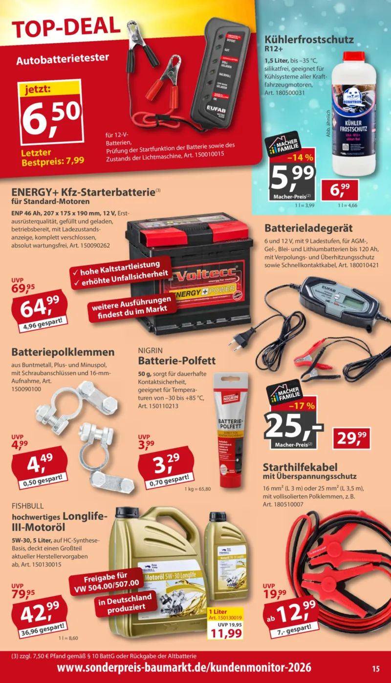 Sonderpreis Baumarkt Prospekt vom 17.10.2026, Seite 15