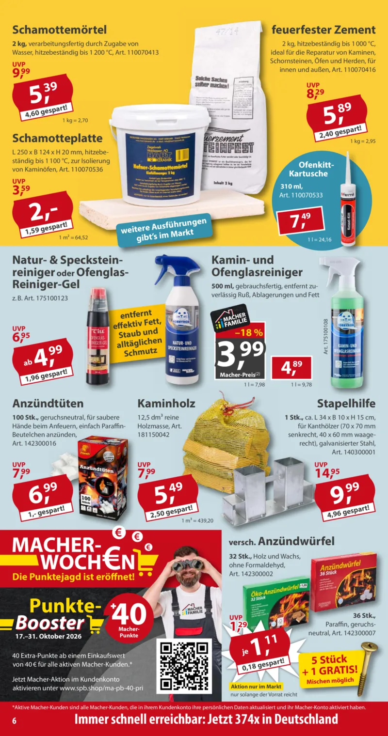 Sonderpreis Baumarkt Prospekt vom 17.10.2026, Seite 6