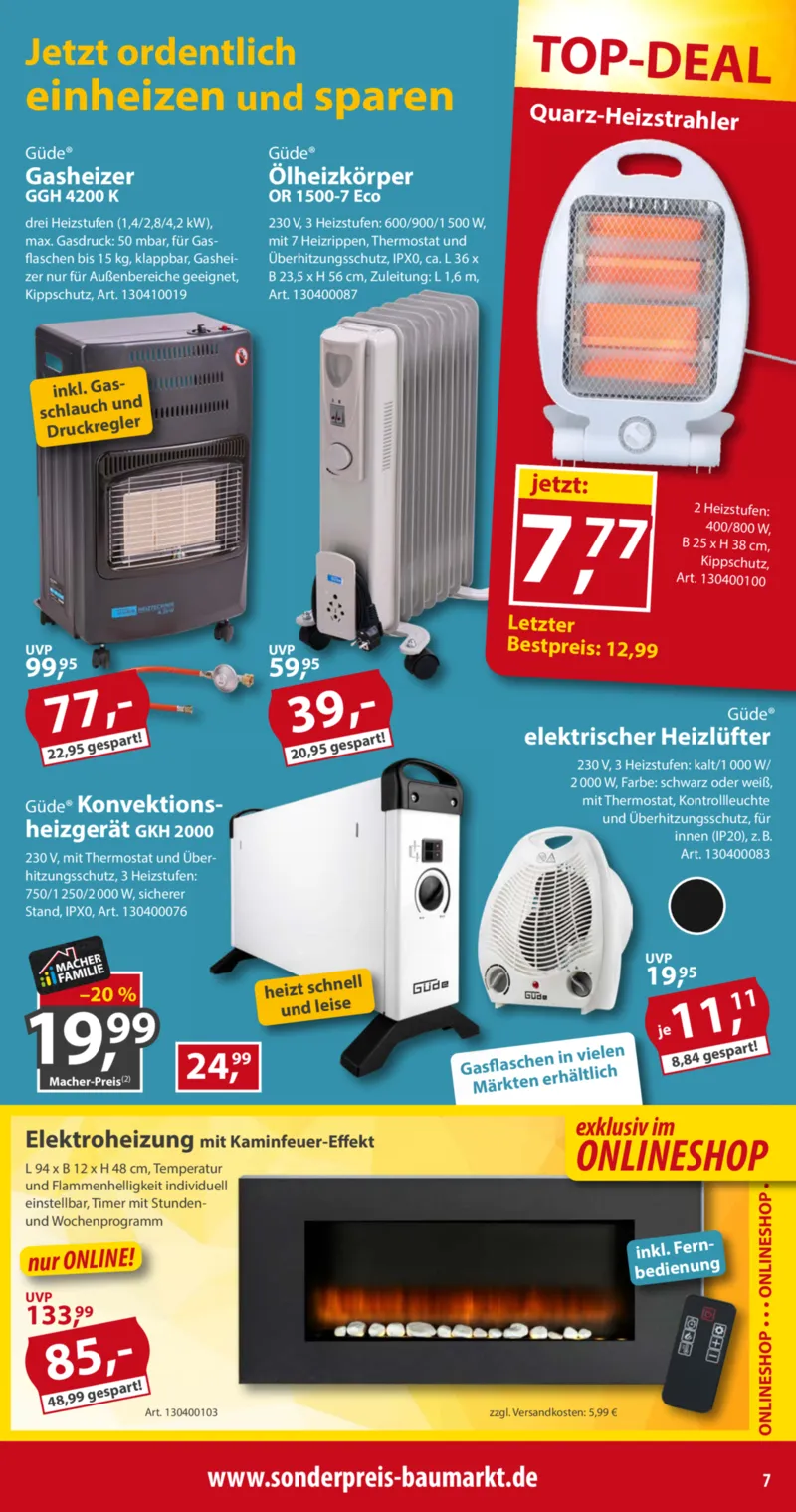 Sonderpreis Baumarkt Prospekt vom 17.10.2026, Seite 7