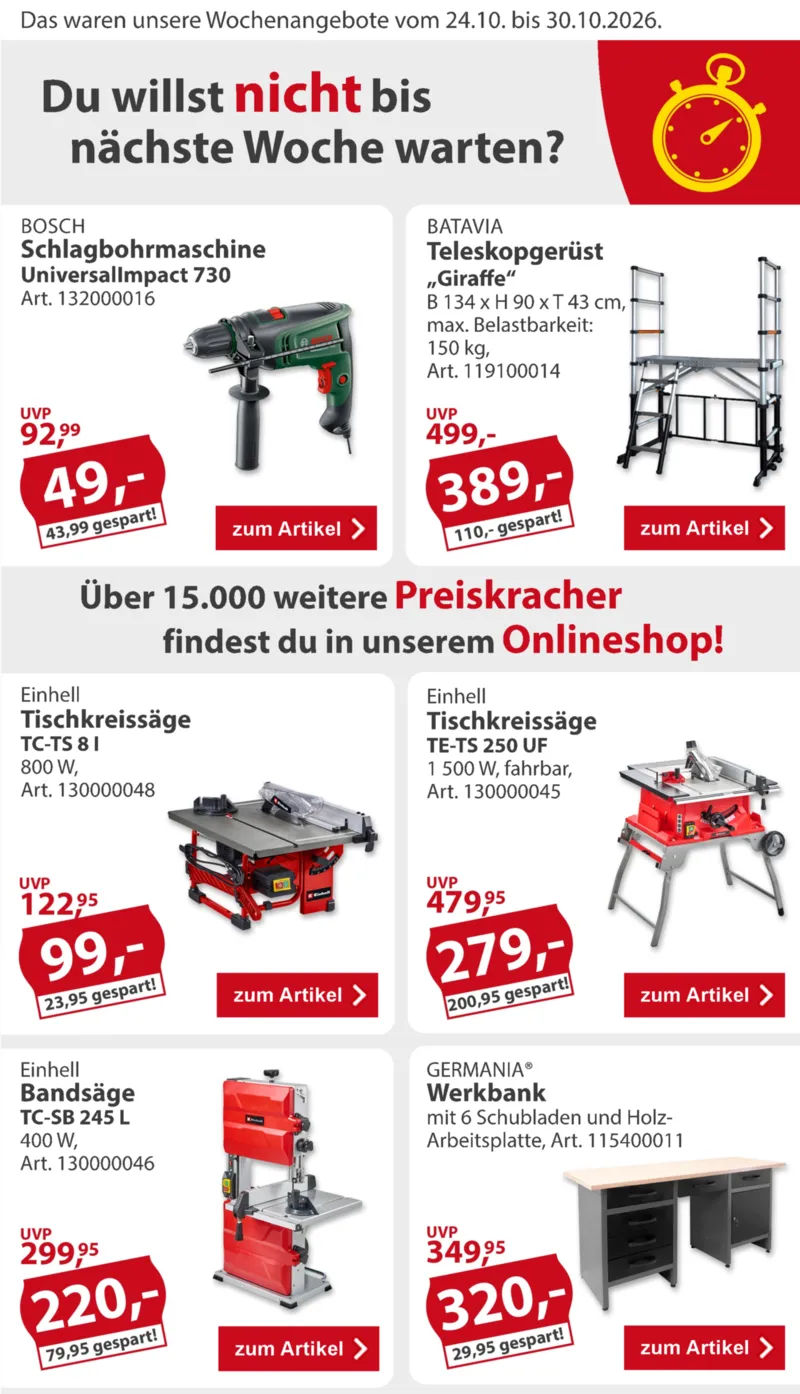 Sonderpreis Baumarkt Prospekt vom 24.10.2026, Seite 2