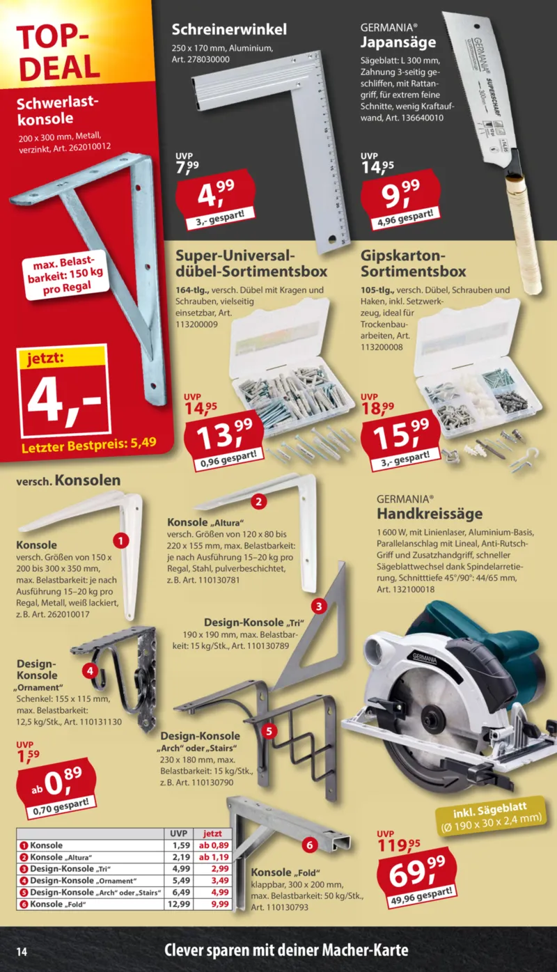 Sonderpreis Baumarkt Prospekt vom 31.10.2026, Seite 14