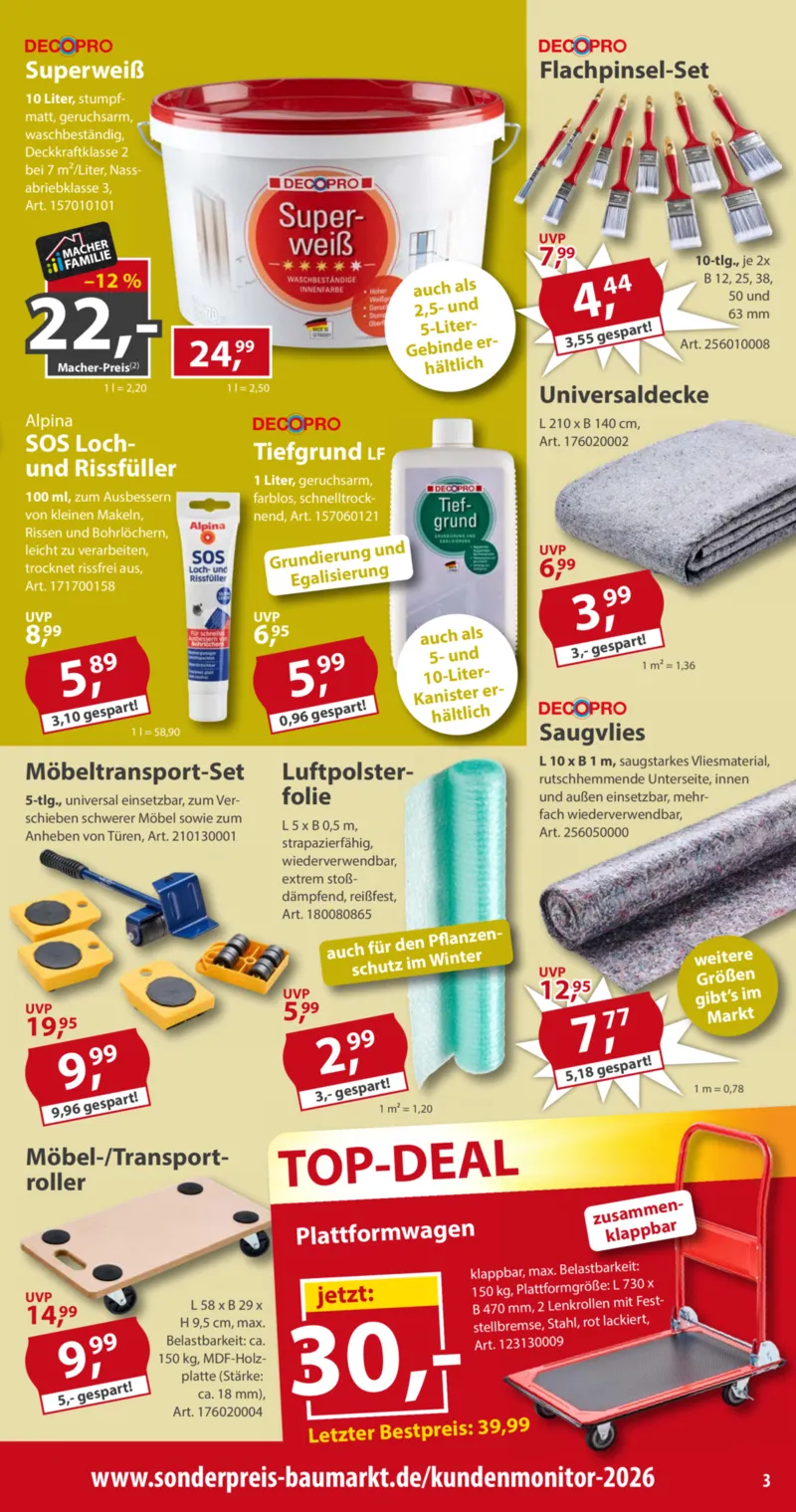 Sonderpreis Baumarkt Prospekt vom 31.10.2026, Seite 3