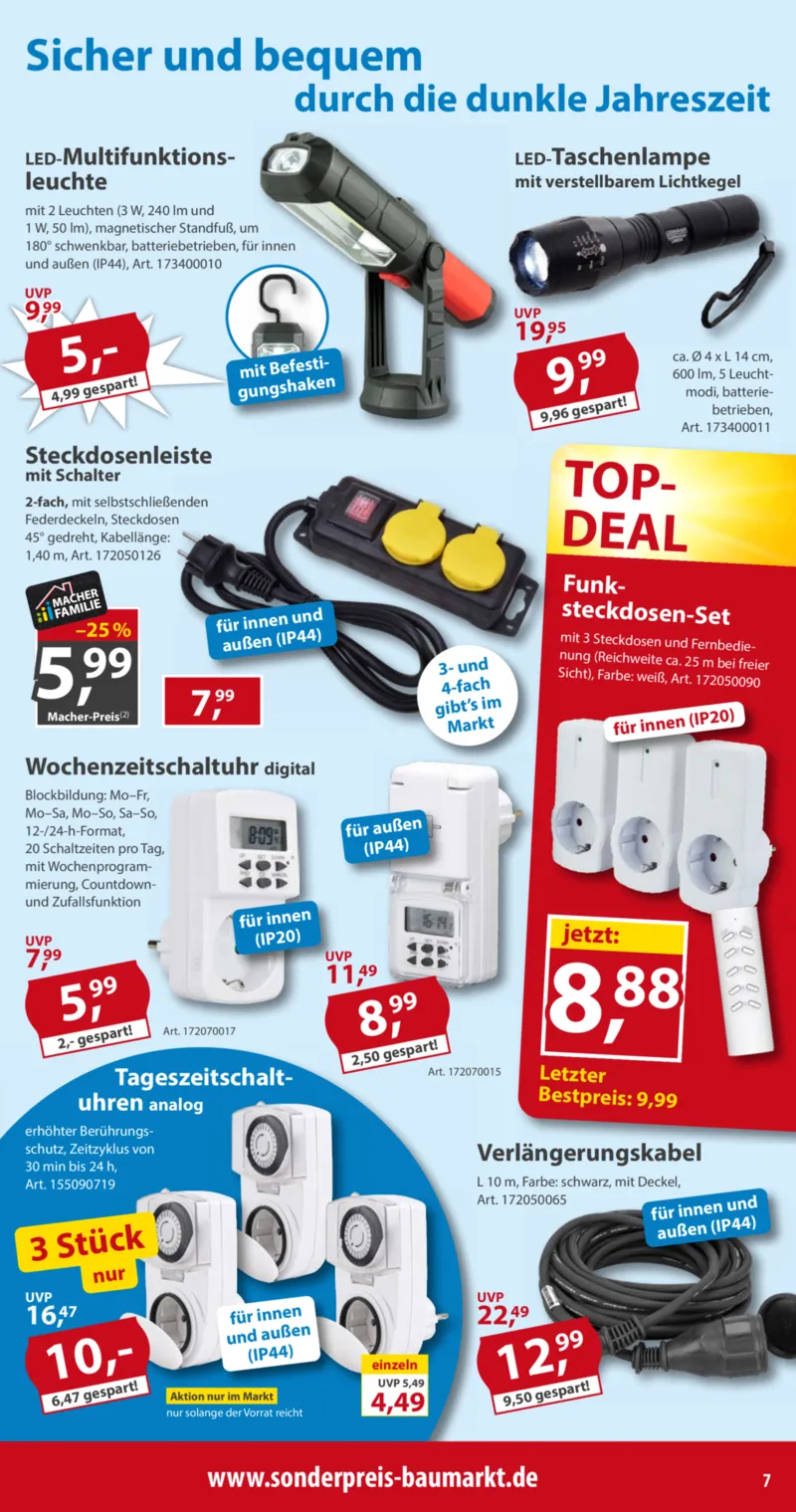 Sonderpreis Baumarkt Prospekt vom 31.10.2026, Seite 7