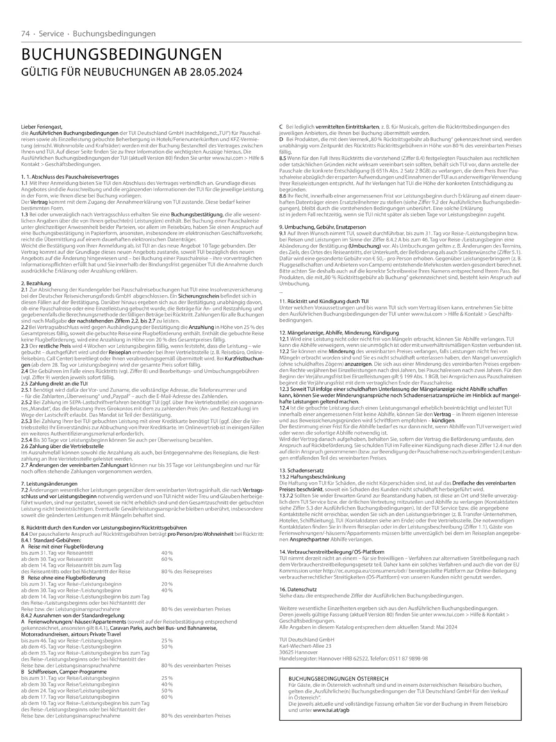 TUI Prospekt vom 01.11.2024, Seite 74