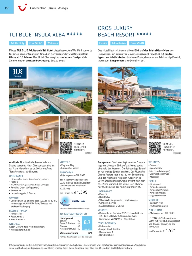 TUI Prospekt vom 01.01.2025, Seite 156