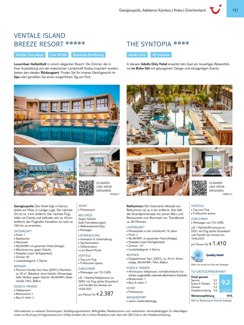 TUI Prospekt vom 01.01.2025, Seite 157