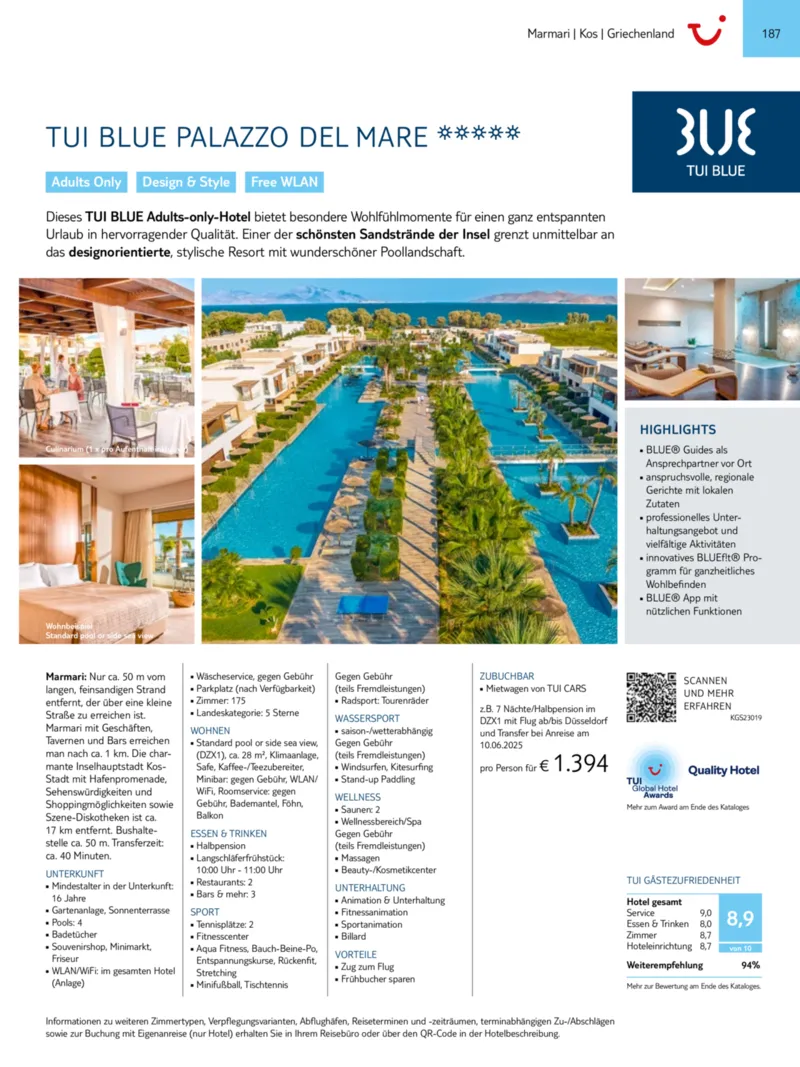 TUI Prospekt vom 01.01.2025, Seite 187