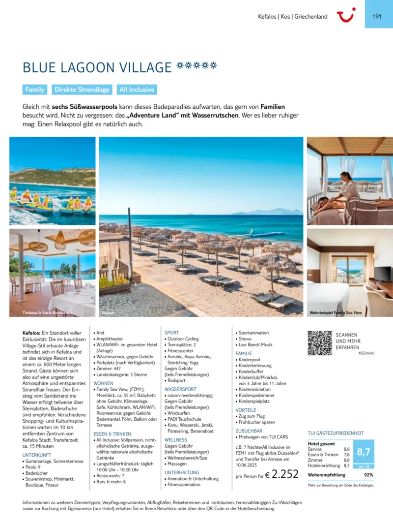 TUI Prospekt vom 01.01.2025, Seite 191