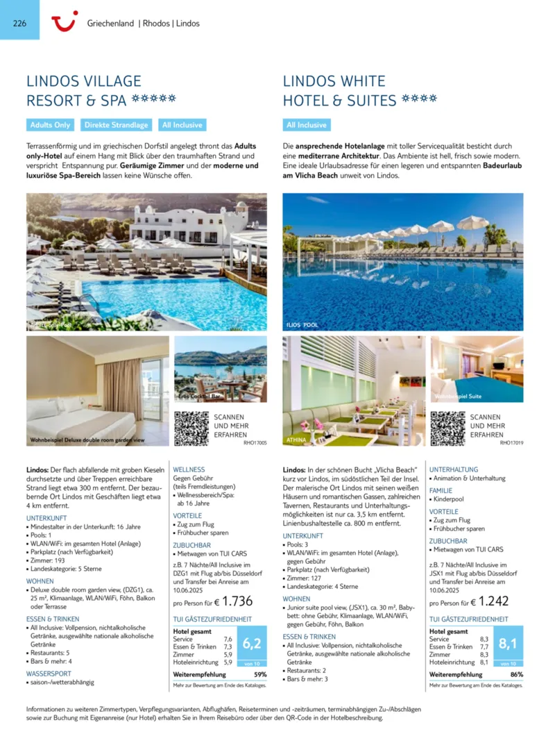 TUI Prospekt vom 01.01.2025, Seite 226