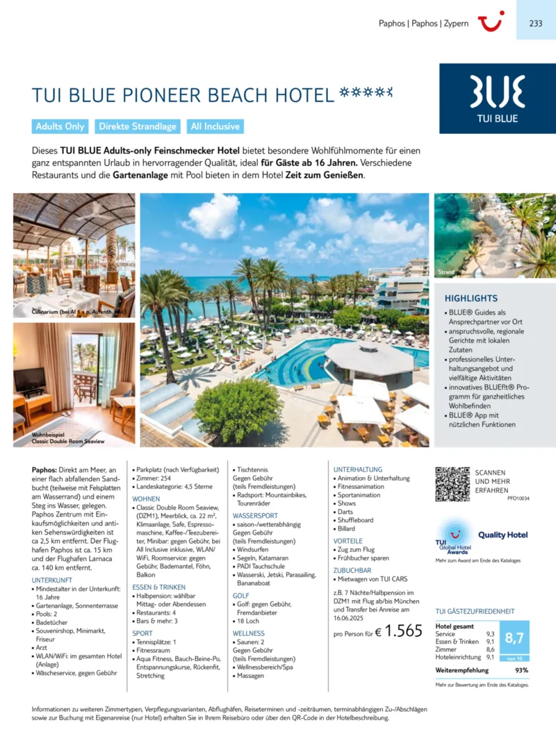 TUI Prospekt vom 01.01.2025, Seite 233